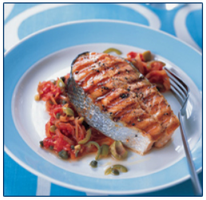 Grilled Salmon with Salsa Fresca