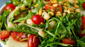 Warm Bean & Arugula Salad